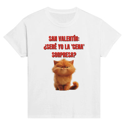 Camiseta Junior Unisex Estampado de Gato 