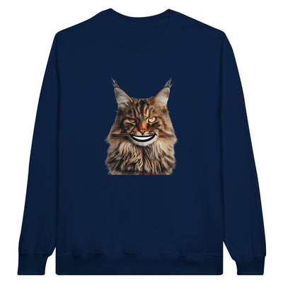 Sudadera Unisex Estampado de Gato "Sonrisa de Maine Coon" Michilandia