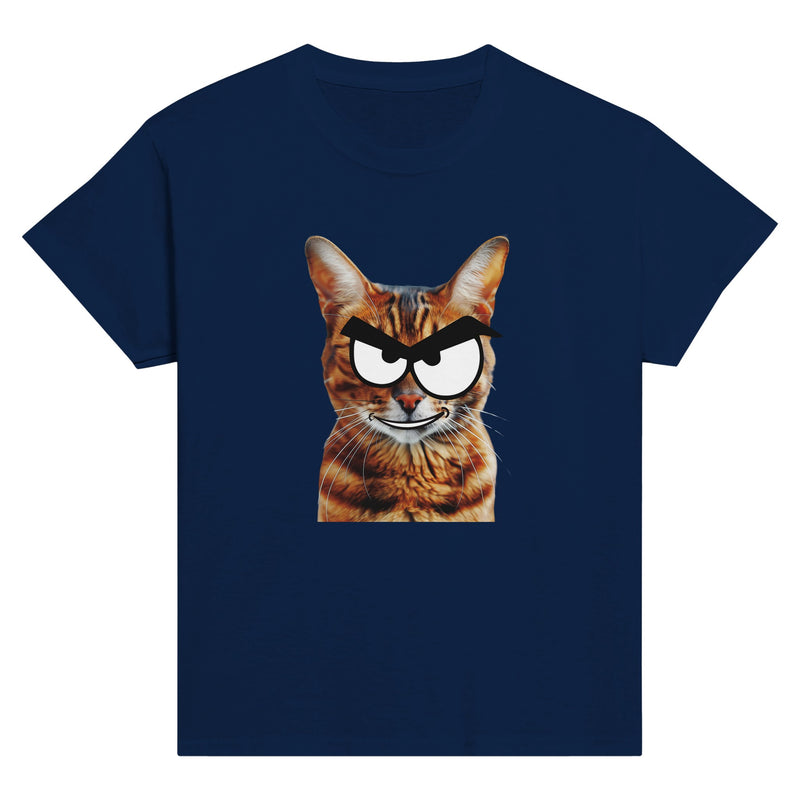 Camiseta Junior Unisex Estampado de Gato "Bengala Malicioso" Michilandia