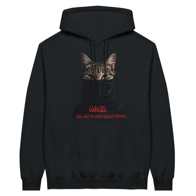 Sudadera con Capucha Unisex Estampado de Gato 