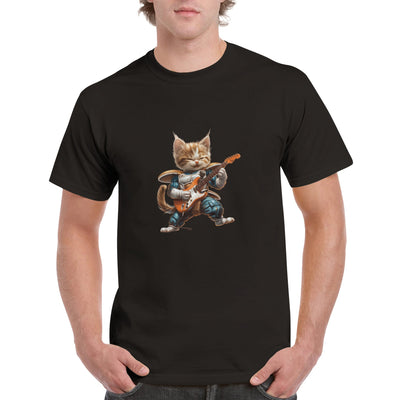 Camiseta Unisex Estampado de Gato 