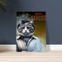 Lienzo de gato "Narcogato" Michilandia | La tienda online de los fans de gatos