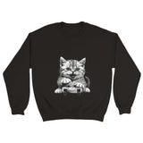 Sudadera Unisex Estampado de Gato "Gamer Miau Frustrado" Michilandia | La tienda online de los fans de gatos