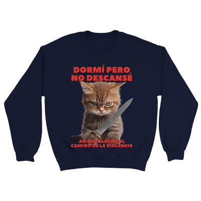 Sudadera Unisex Estampado de Gato "Amanecer Agresivo" Michilandia | La tienda online de los fans de gatos