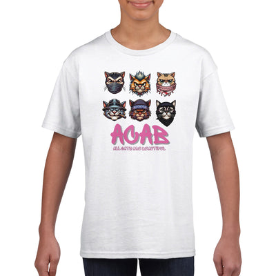 Camiseta Junior Unisex Estampado de Gato 