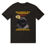 Camiseta unisex estampado de gato "Noob Catbot"