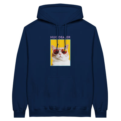 Sudadera con Capucha Unisex Estampado de Gato "Distribuidor de Abrazos" Michilandia