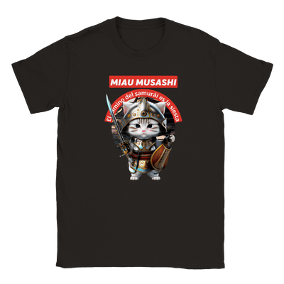 Camiseta júnior unisex "Miau Musashi" Gelato