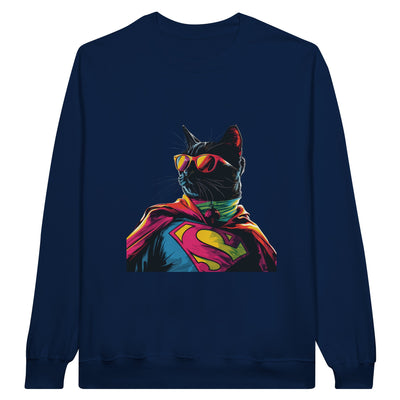 Sudadera de cuello redondo unisex clásica Michilandia | La tienda online de los fans de gatos