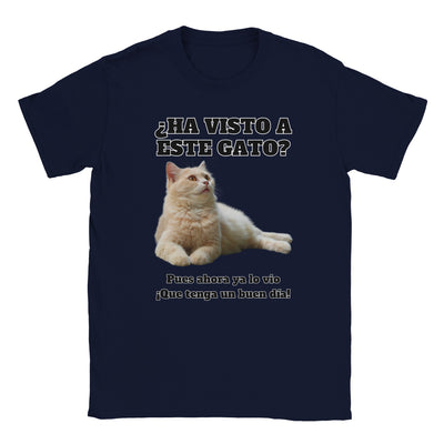 Camiseta unisex estampado de gato "Gato del Día" Michilandia | La tienda online de los fans de gatos