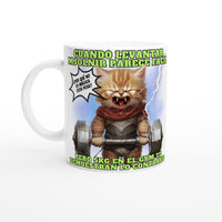 Taza Blanca con Impresión de Gato 