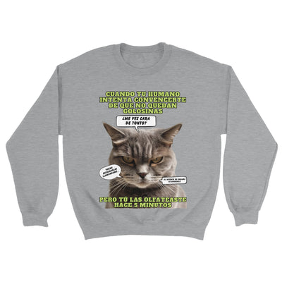 Sudadera unisex estampado de gato "El Detector de Golosinas" Michilandia | La tienda online de los amantes de gatos