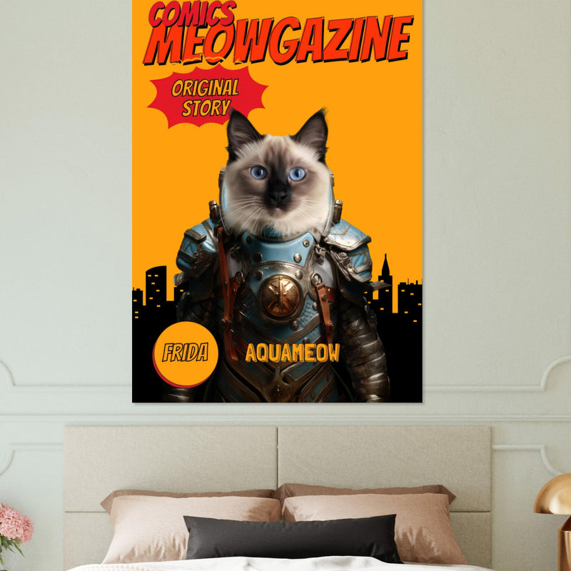 Póster Prémium de Portadas Personalizadas de Revistas de Comics Michilandia | La tienda online de los amantes de gatos