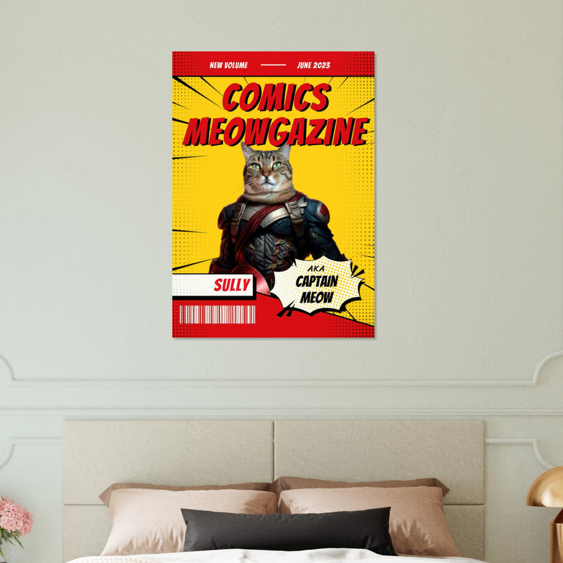 Póster Prémium de Portadas Personalizadas de Revistas de Comics Michilandia | La tienda online de los amantes de gatos