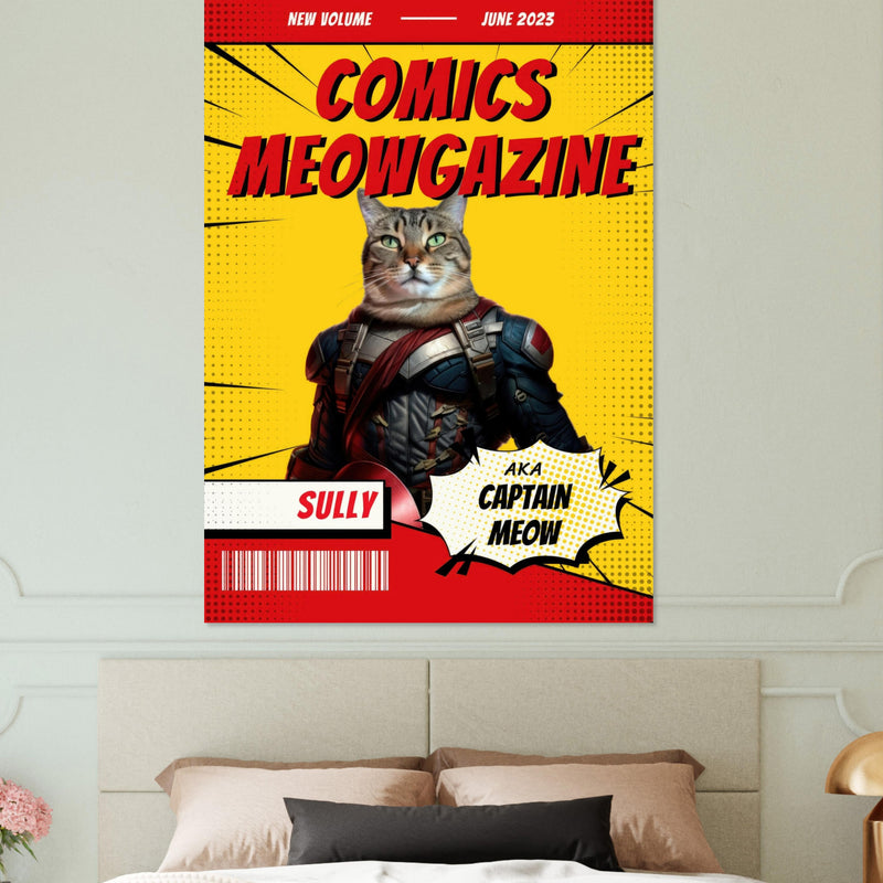 Póster Prémium de Portadas Personalizadas de Revistas de Comics Michilandia | La tienda online de los amantes de gatos