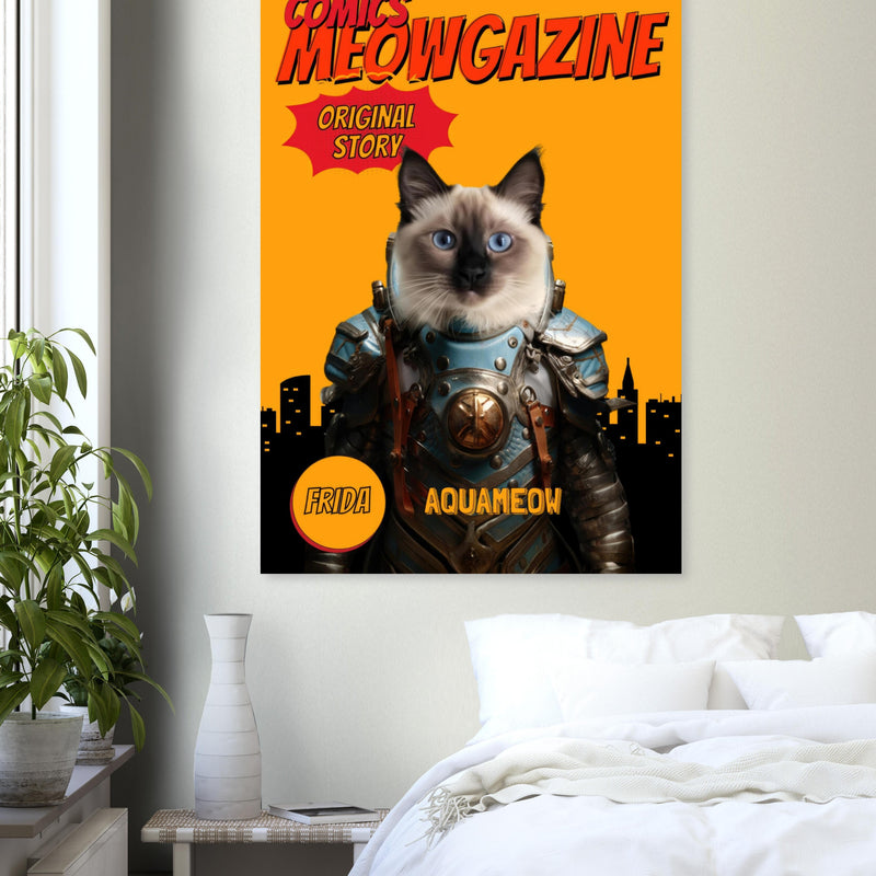 Póster Prémium de Portadas Personalizadas de Revistas de Comics Michilandia | La tienda online de los amantes de gatos