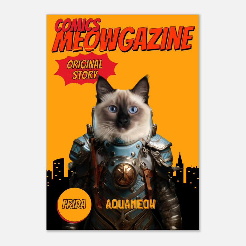 Póster Prémium de Portadas Personalizadas de Revistas de Comics Michilandia | La tienda online de los amantes de gatos