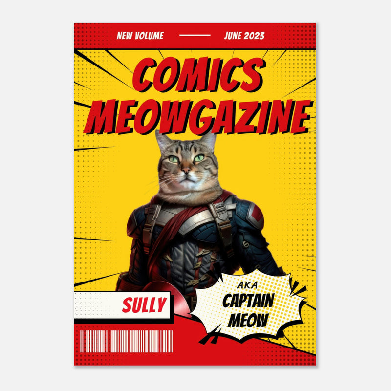 Póster Prémium de Portadas Personalizadas de Revistas de Comics Michilandia | La tienda online de los amantes de gatos