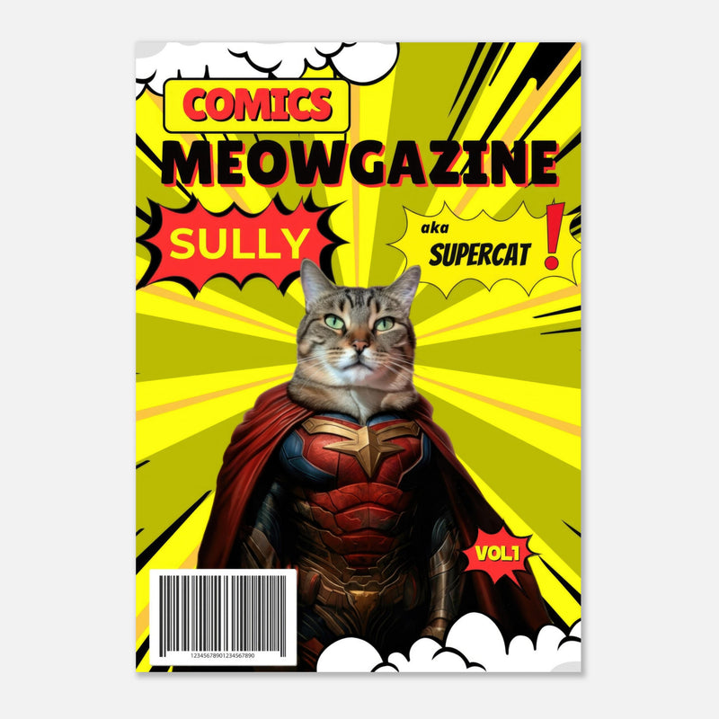 Póster Prémium de Portadas Personalizadas de Revistas de Comics Michilandia | La tienda online de los amantes de gatos