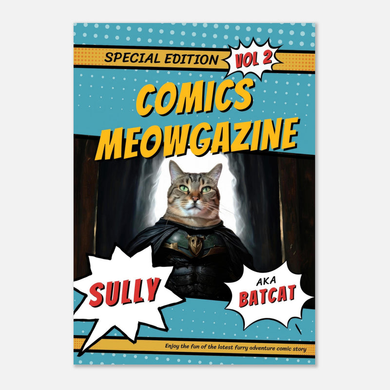 Póster Prémium de Portadas Personalizadas de Revistas de Comics Michilandia | La tienda online de los amantes de gatos