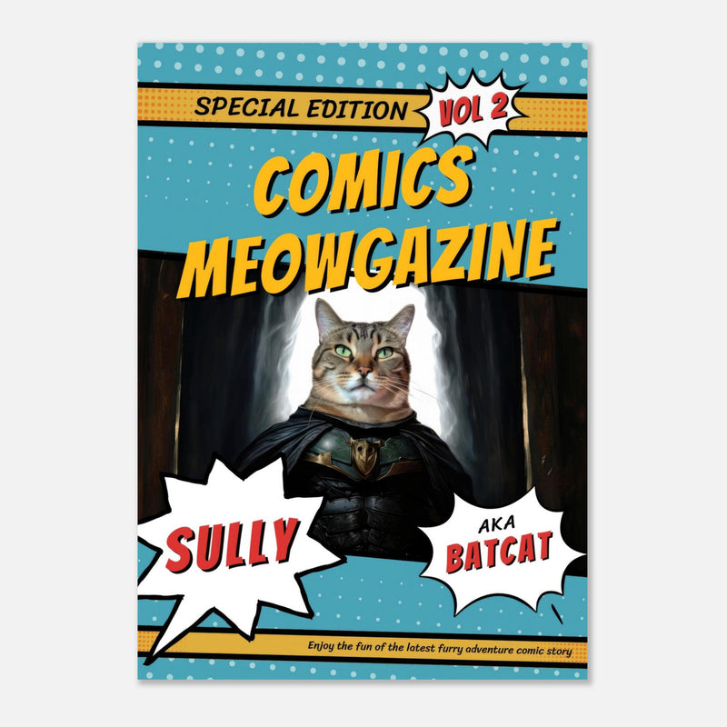 Póster Prémium de Portadas Personalizadas de Revistas de Comics Michilandia | La tienda online de los amantes de gatos