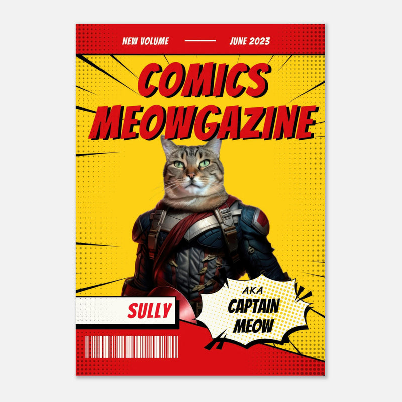 Póster Prémium de Portadas Personalizadas de Revistas de Comics Michilandia | La tienda online de los amantes de gatos