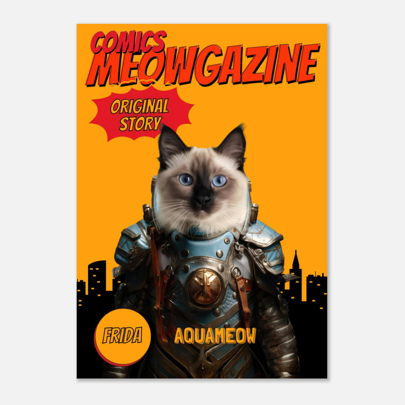 Póster Prémium de Portadas Personalizadas de Revistas de Comics Michilandia | La tienda online de los amantes de gatos