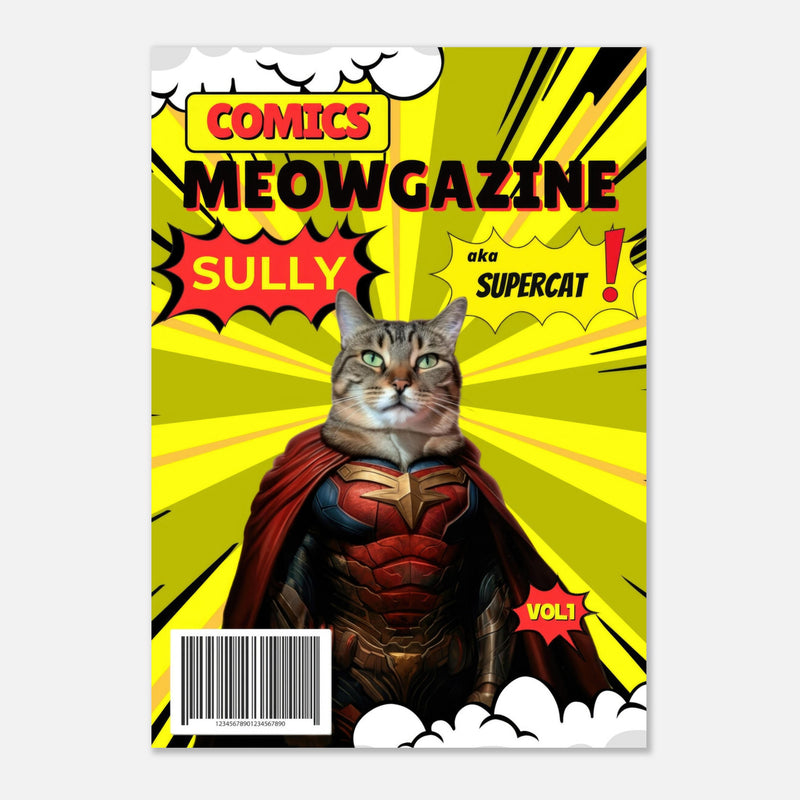 Póster Prémium de Portadas Personalizadas de Revistas de Comics Michilandia | La tienda online de los amantes de gatos