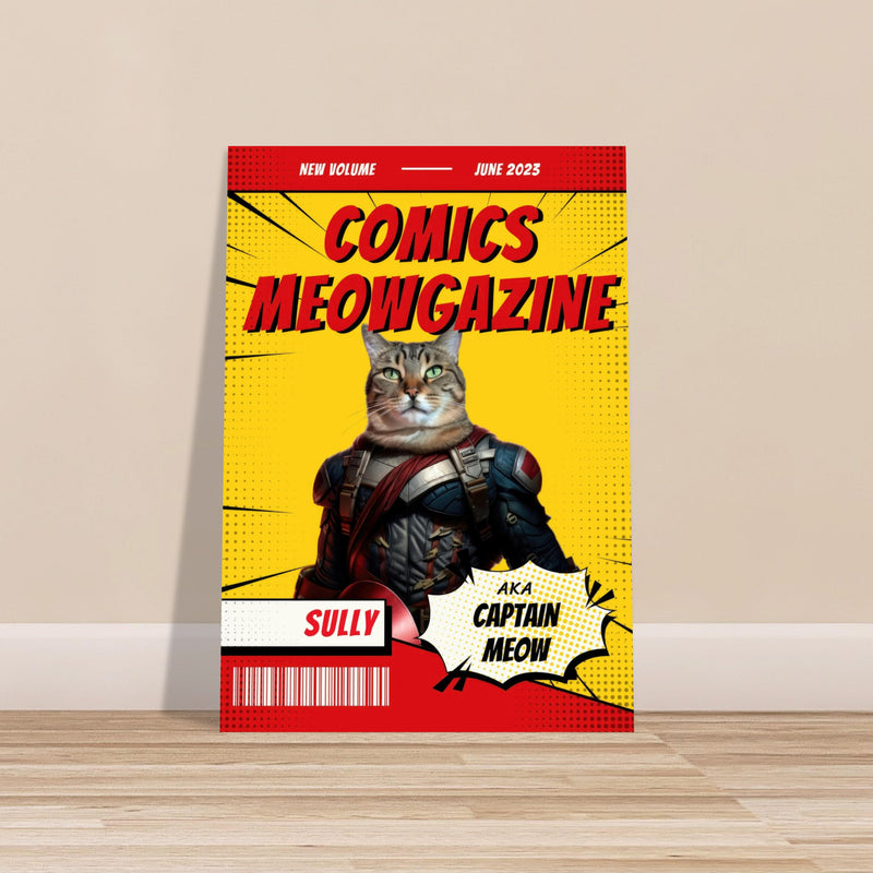 Póster Prémium de Portadas Personalizadas de Revistas de Comics Michilandia | La tienda online de los amantes de gatos