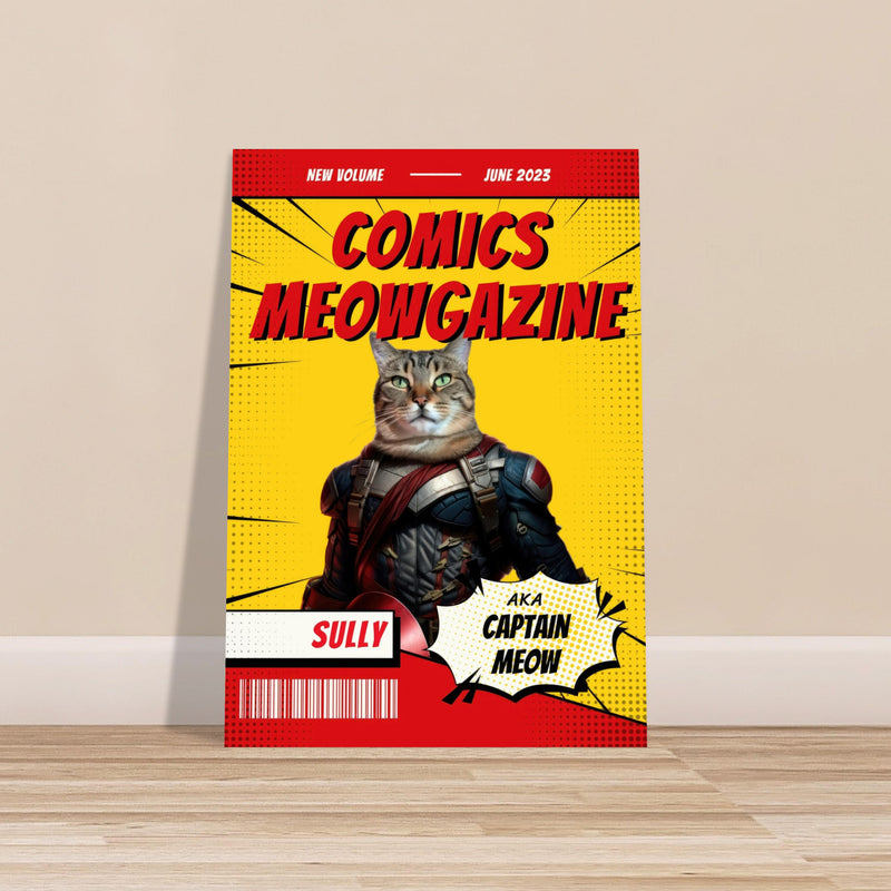 Póster Prémium de Portadas Personalizadas de Revistas de Comics Michilandia | La tienda online de los amantes de gatos