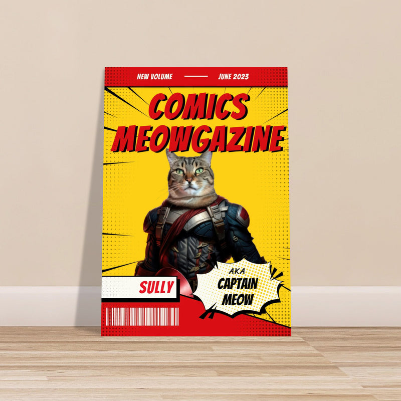 Póster Prémium de Portadas Personalizadas de Revistas de Comics Michilandia | La tienda online de los amantes de gatos