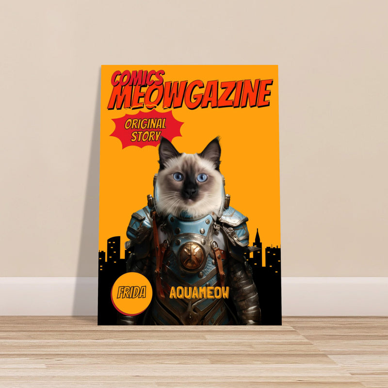 Póster Prémium de Portadas Personalizadas de Revistas de Comics Michilandia | La tienda online de los amantes de gatos