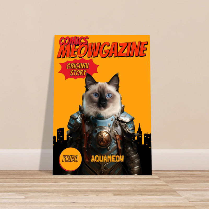 Póster Prémium de Portadas Personalizadas de Revistas de Comics Michilandia | La tienda online de los amantes de gatos