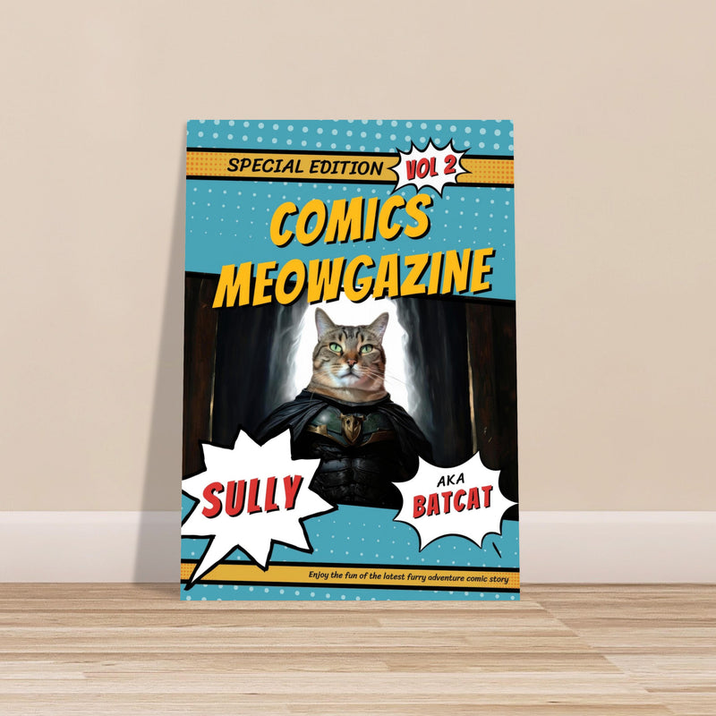 Póster Prémium de Portadas Personalizadas de Revistas de Comics Michilandia | La tienda online de los amantes de gatos