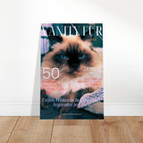 Portadas de Revistas Personalizadas con Fotos de Gatos en Panel de Aluminio Cepillado Gelato