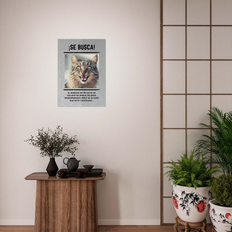 Póster Prémium de Avisos Personalizados de Gatos Gelato