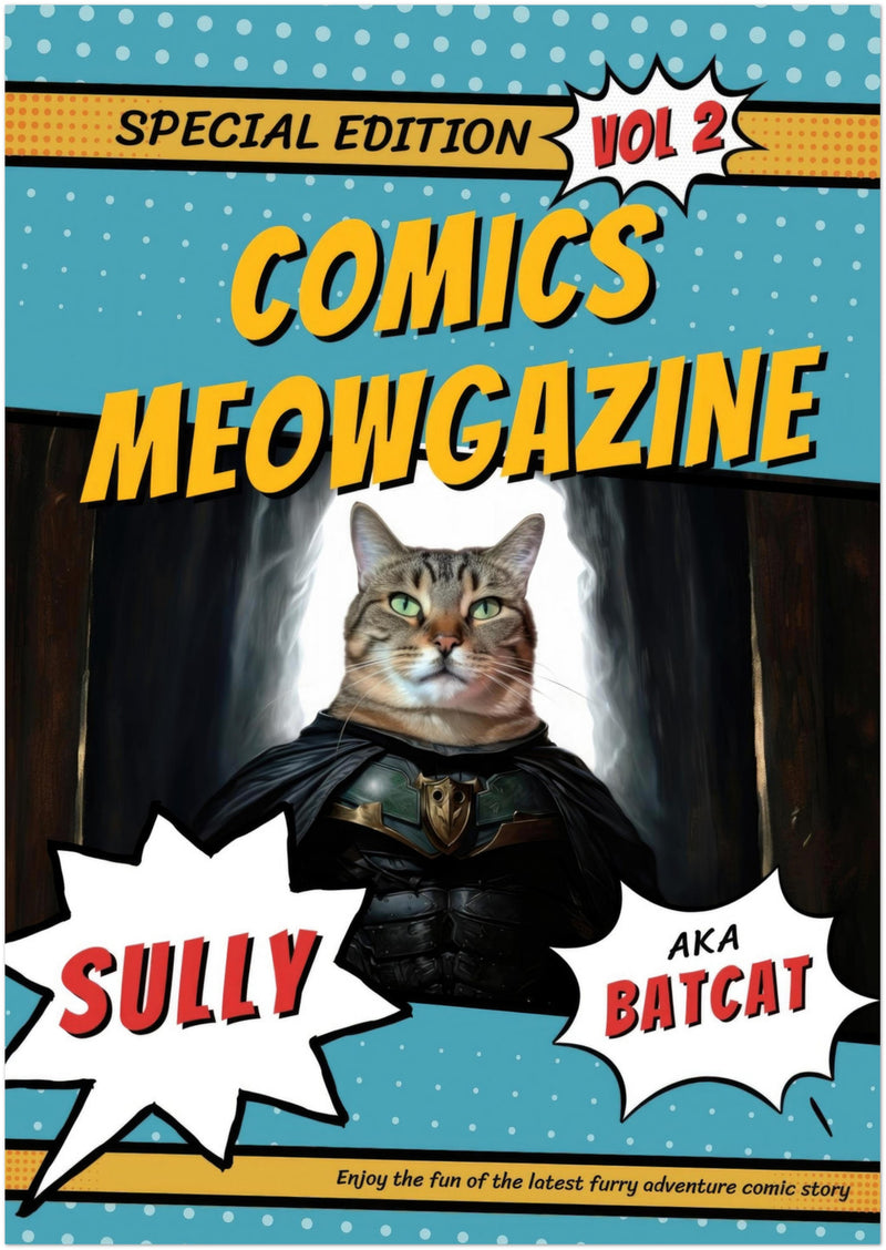 Póster Prémium de Portadas Personalizadas de Revistas de Comics Michilandia | La tienda online de los amantes de gatos