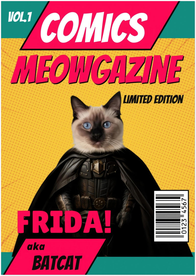 Póster Prémium de Portadas Personalizadas de Revistas de Comics Michilandia | La tienda online de los amantes de gatos