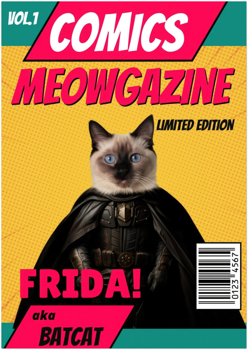 Póster Prémium de Portadas Personalizadas de Revistas de Comics Michilandia | La tienda online de los amantes de gatos