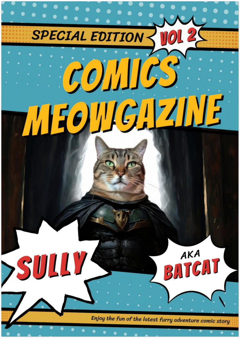 Póster Prémium de Portadas Personalizadas de Revistas de Comics Michilandia | La tienda online de los amantes de gatos