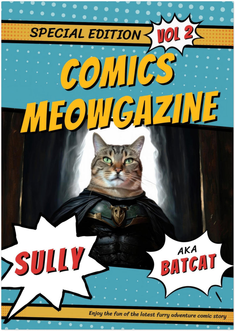 Póster Prémium de Portadas Personalizadas de Revistas de Comics Michilandia | La tienda online de los amantes de gatos