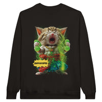 Sudadera Unisex Estampado de Gato 