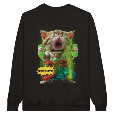 Sudadera Unisex Estampado de Gato 