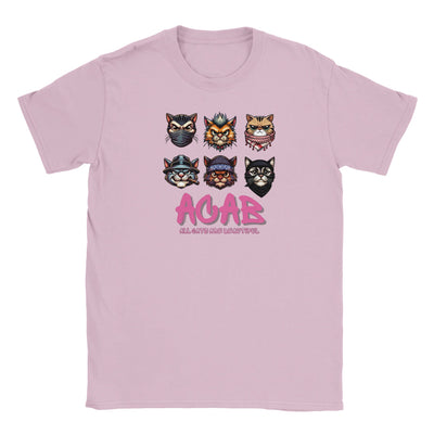 Camiseta Junior Unisex Estampado de Gato "Michis Anarquistas" Michilandia | La tienda online de los fans de gatos