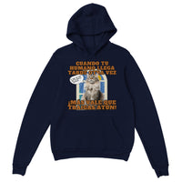 Sudadera con capucha unisex estampado de gato "Hora del Atún" Michilandia | La tienda online de los amantes de gatos