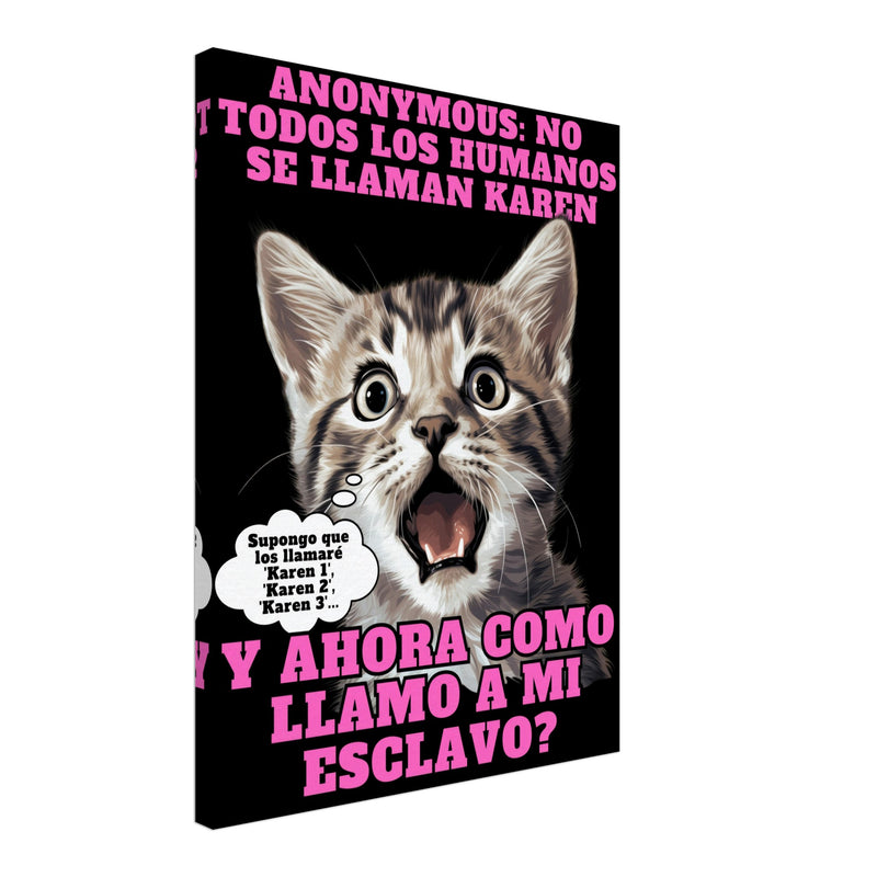 Lienzo de gato "El Gran Descubrimiento" Michilandia | La tienda online de los fans de gatos