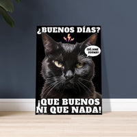 Lienzo de Gato "Amanecer Hostil" Michilandia | La tienda online de los amantes de gatos