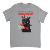 Camiseta Unisex Estampado de Gato "Semana no muy Santa" Michilandia | La tienda online de los fans de gatos