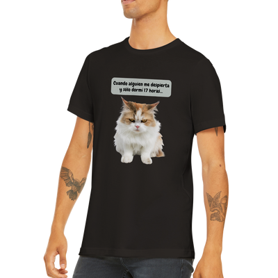 Camiseta unisex estampado de gato "Michi dormilón" Gelato