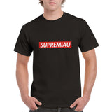 Camiseta Unisex Estampado "Supremiau" Michilandia | La tienda online de los fans de gatos